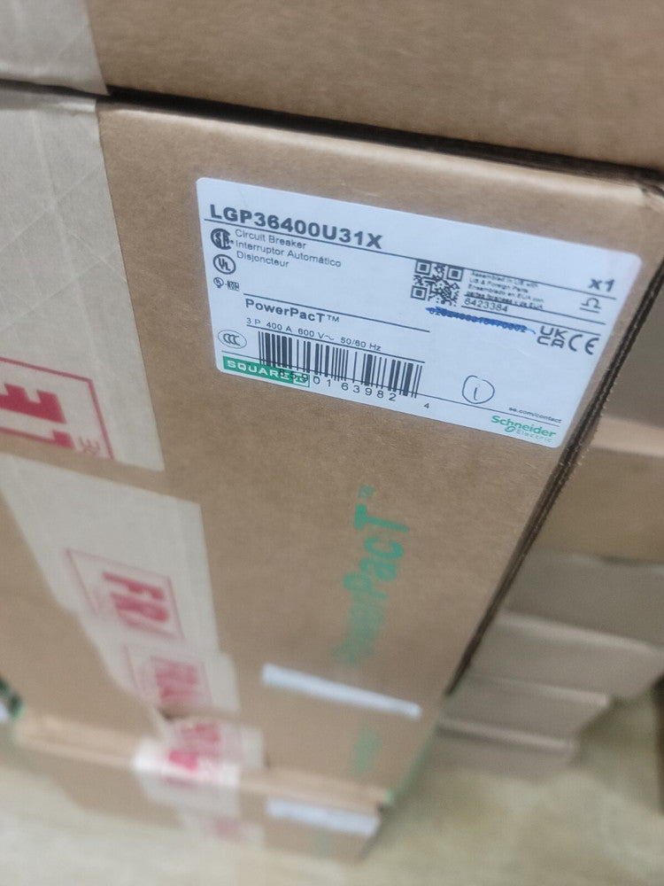 1) NEW Square D LGP36400U31X Circuit Breaker 400Amp Power Pact 600V 3P