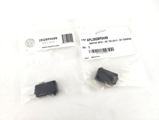 2pcs Panasonic Kenmore Microwave Micro Switch 28QBP0499 SPST PANAPL28QBP0499