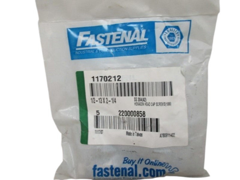 FASTENAL 1170212 HEXAGON SCREWS (PKG OF 5) NSMP
