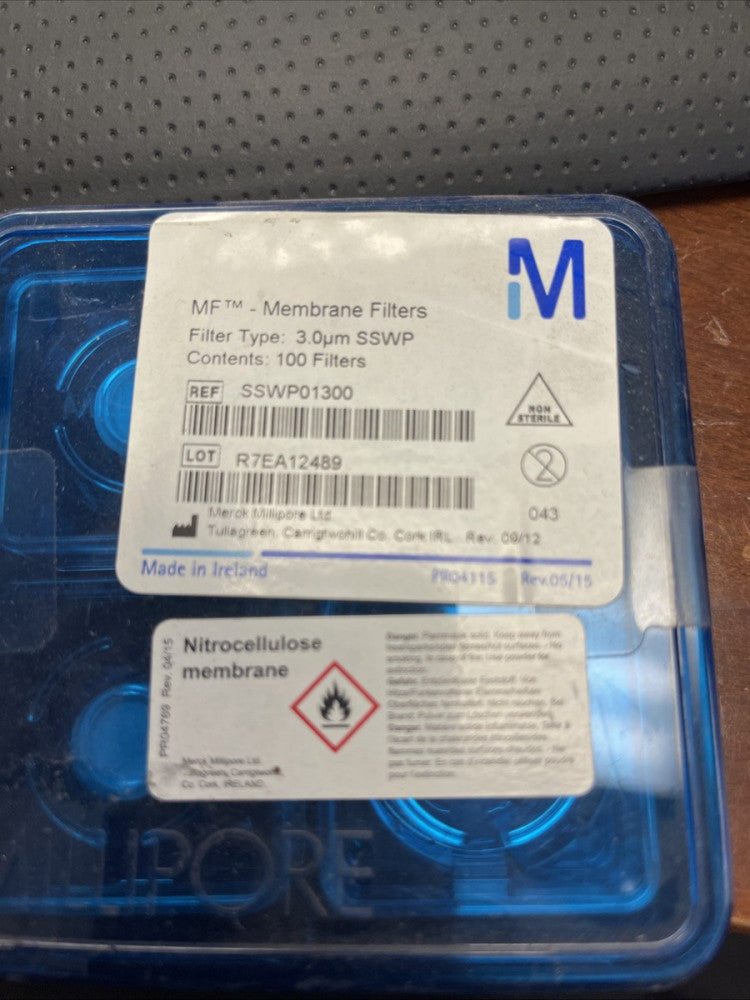 NEW MILLIPORE MF MEMBRANE FILTERS 3.0 SSWP01300 (100 pieces) *FREE SHIPPING*