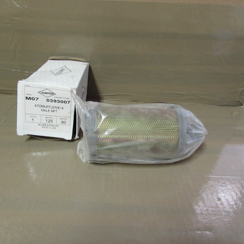 ALWITCO, 0393007, ATOMUFFLER/E14 MALE NPT, NIB! MAKE OFFER!
