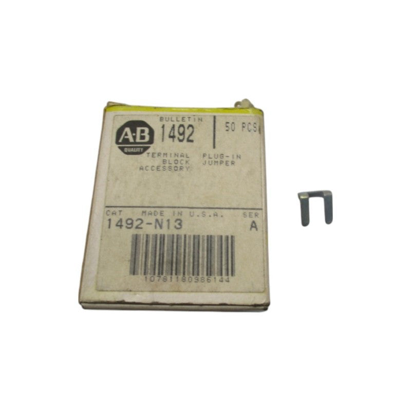 ALLEN BRADLEY 1492-N13 SER. A (PKG OF 50) (BK/YL) NSMP