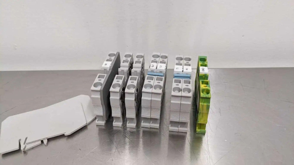 8 Pack Siemens 8WH2 000-0AH00 Spring Loaded Terminal 6mm Gray Green