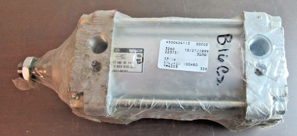 Bosch / Aventics 0822245003 DA CYL 100 X 80 4212 3113 DB Pneumatic Cylinder[A7B5