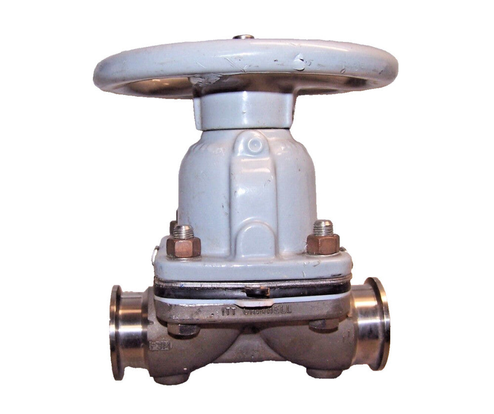ITT DIA-FLO 1-1/2" STAINLESS STEEL SANITARY DIAPHRAGM VALVE  1820  CF3M 