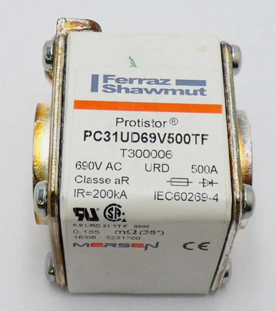 One Brand New FERRAZ SHAWMUT T300006 Fuse 500 A 690 V