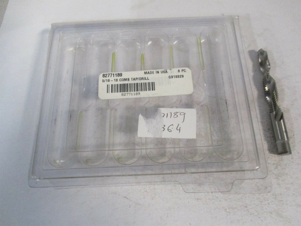 (G918829-S) 5/16-18 UNC 0.266" x 11/16" x 3" OAL HSS Combination Drill & Tap 