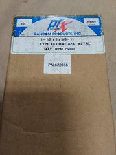 PFX 1"1/2x3x5/8-11 Type 18 Cone A24 METAL MAX RPM 25000 PN:622056 10pc..F116