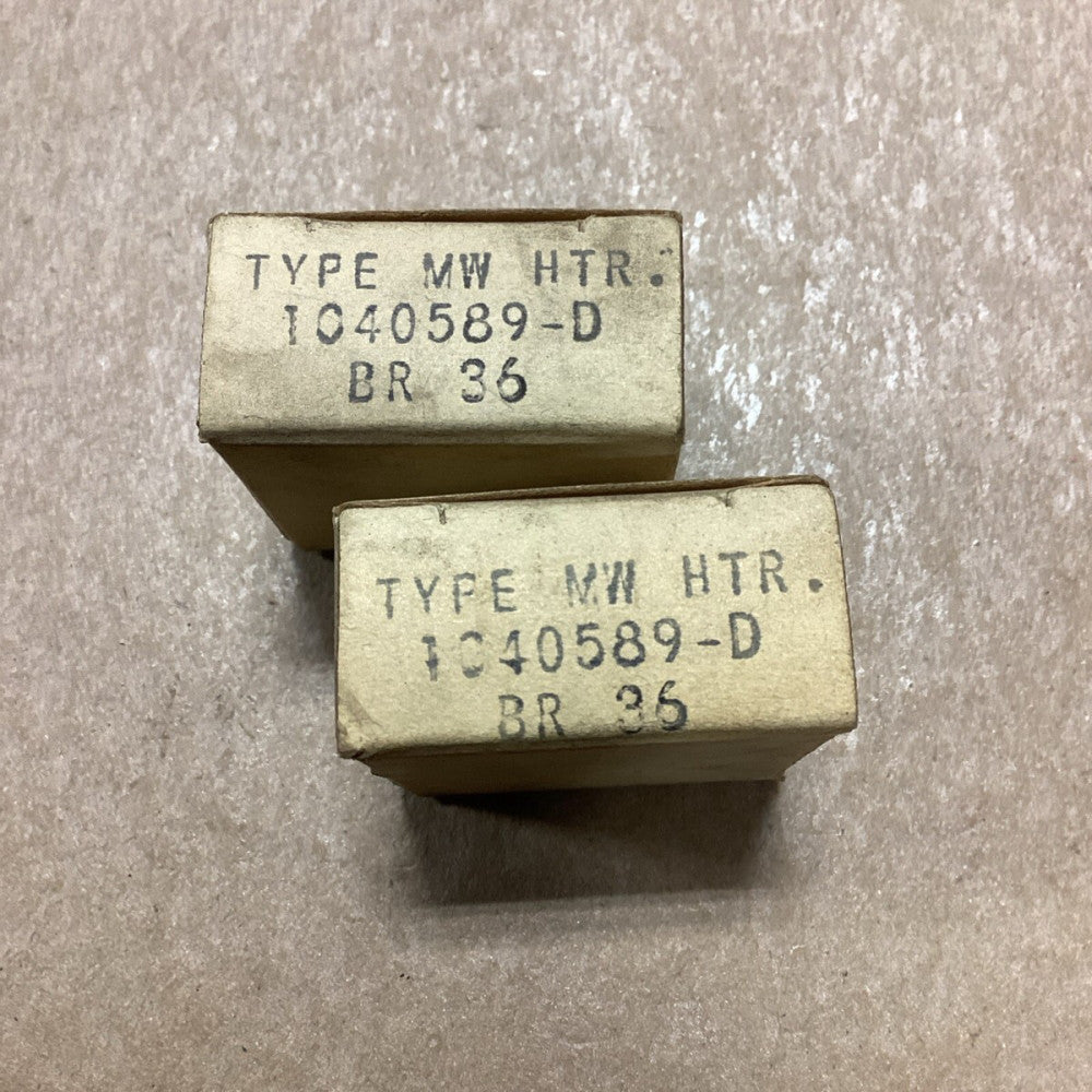 WESTINGHOUSE 1040589-D, BR36 HEATER ELEMENT, Lot Of 2 A59
