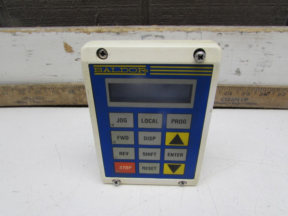 BALDOR ELECTRIC KP0022A01 , REV F, WHITE DRIVE KEYPAD, GOOD TAKEOUT! MAKE OFFER!