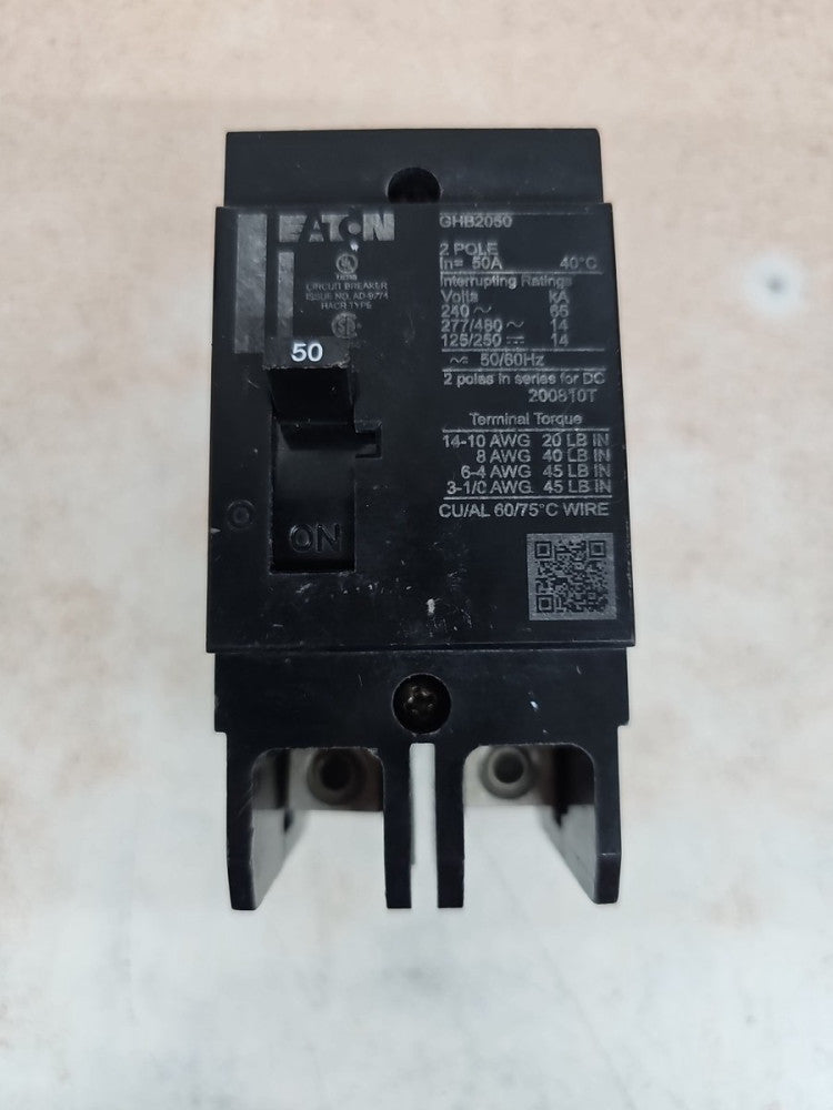 GHB2050 Eaton 50 Amp Circuit Breaker NOS SEE PICS
