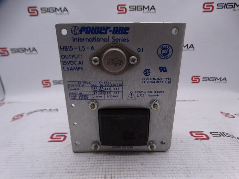 POWER ONE HB15-1.5-A POWER SUPPLY