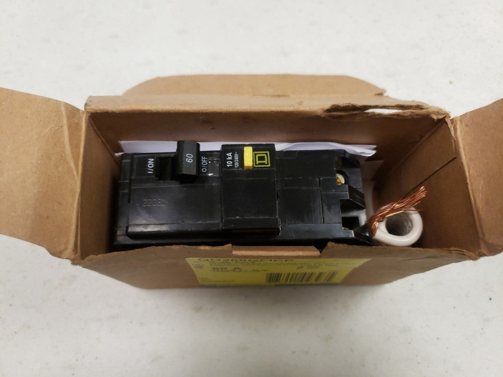 1 NEW Square D QO260GFI 240V 60A Mini Circuit Breaker NOS QO260GFICP