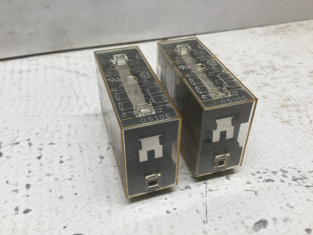 OMRON G7S-4A2B Relay DC24V AC240V 3A (Lot of 2)