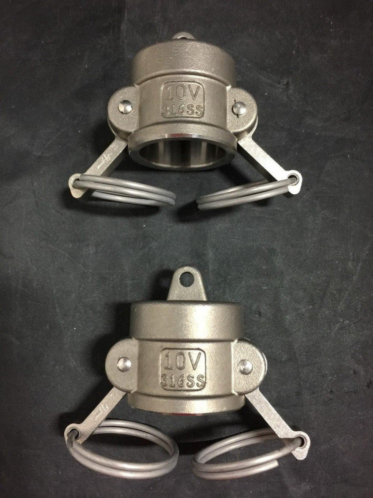 NEW PT 10V Coupler Dust Cap 316SS Size 1" 
