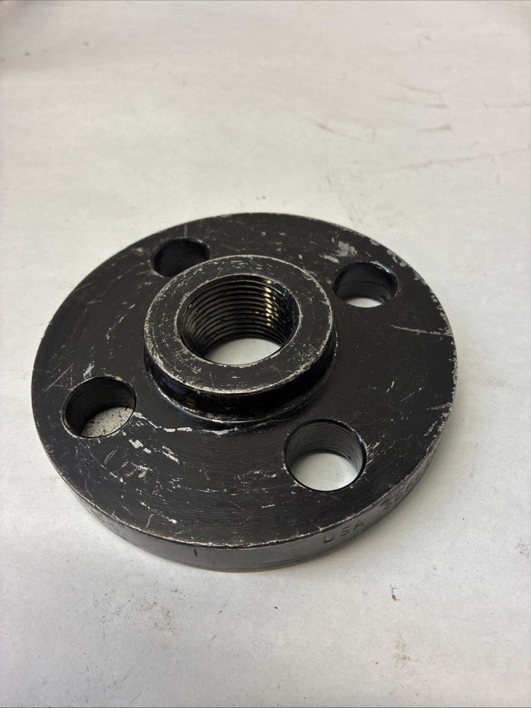 Zoro Select Bulk-Pf-487 Flanged X Fnpt, Steel Pipe Flange
