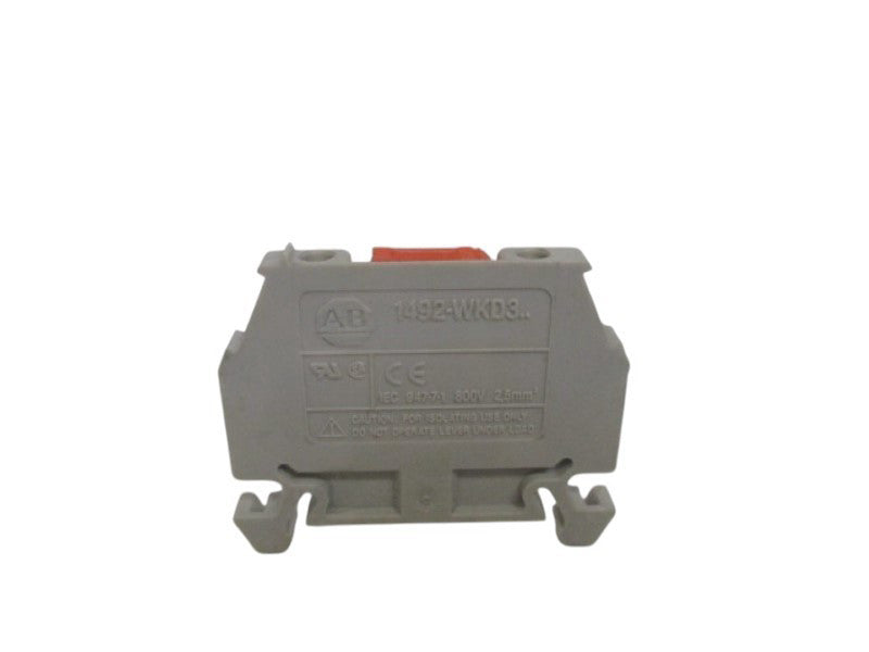 ALLEN BRADLEY 1492-WKD3 TERMINAL BLOCK  GRAY UNMP