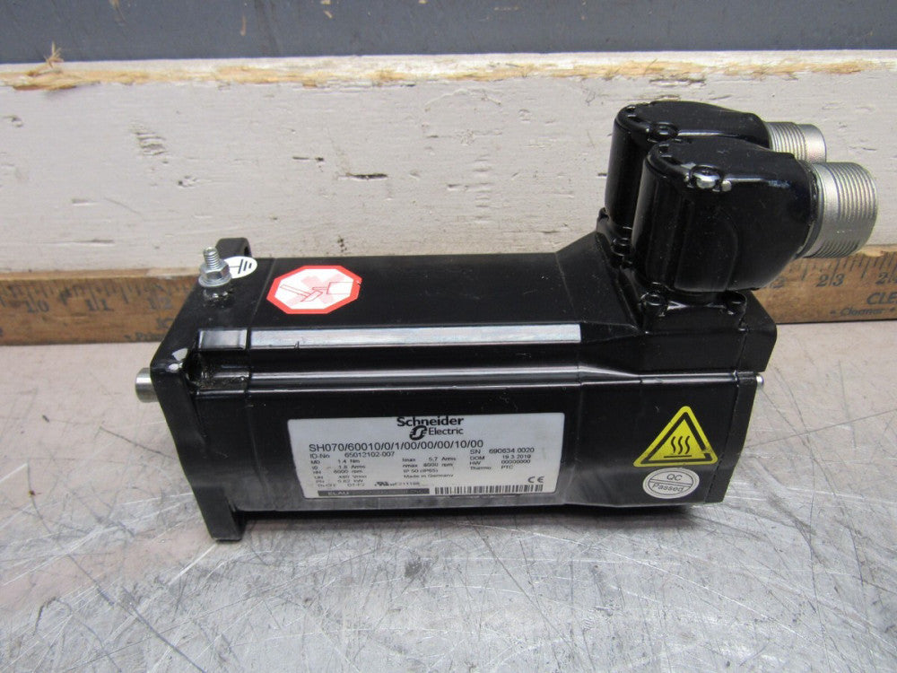 SCHNEIDER SH070/60010/0/1/00/00/00/10/00 SERVO MOTOR 480V 6000RPM USED TAKEOUT !