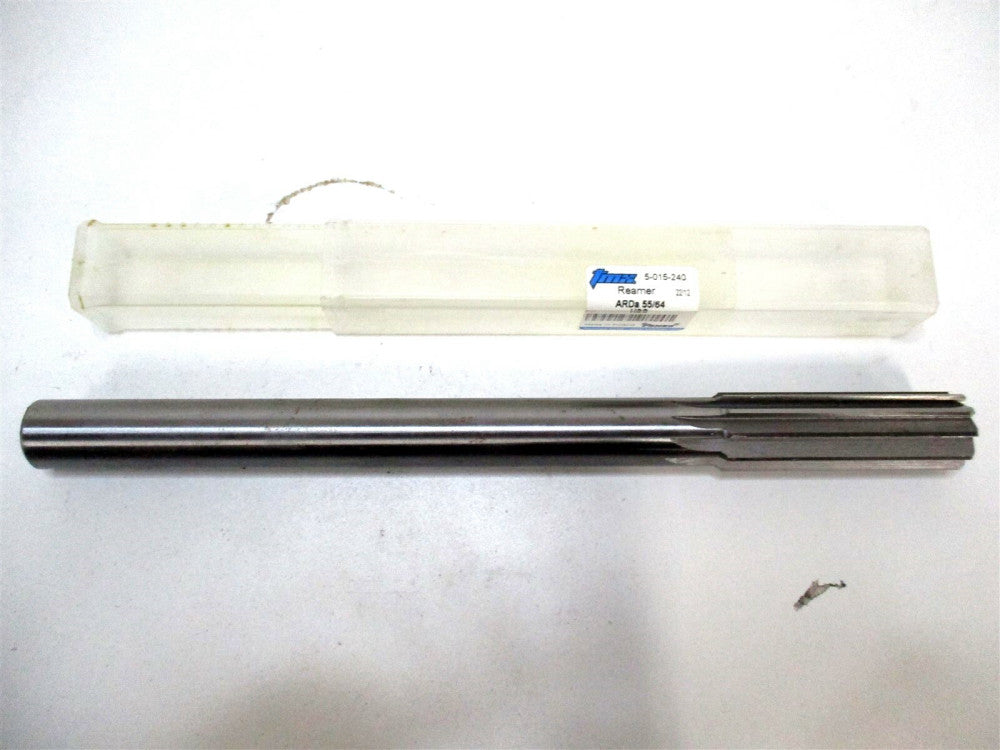 TMX (5-015-240) 55/64 x .7495 x 2-5/8 x 10 10-Flute 45° HSS RH Chucking Reamer