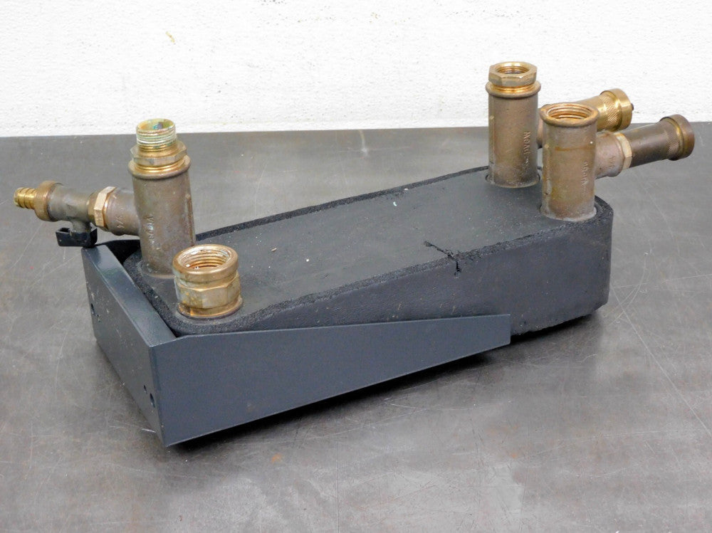 Unbranded Black Heat Exchanger 1" NPT w/ 90° Angle Mounting Bracket