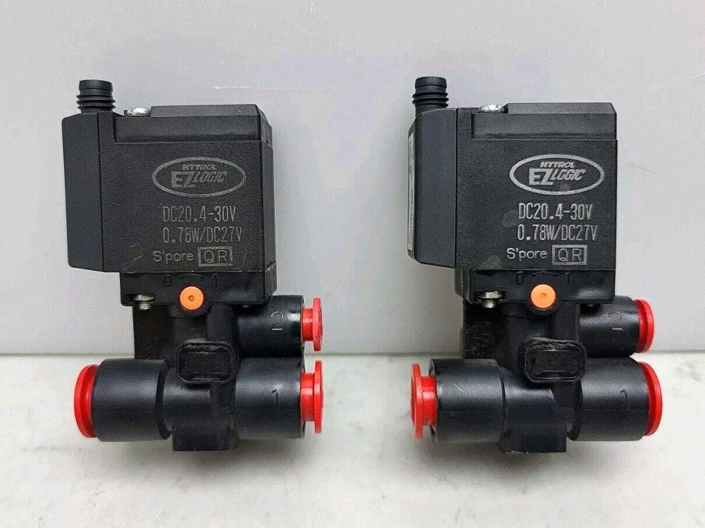 2 Pack Smc Hytrol EzLogic Solenoid Valve 20.4-30 Vdc VFD112Y-5MO-N07-X67A