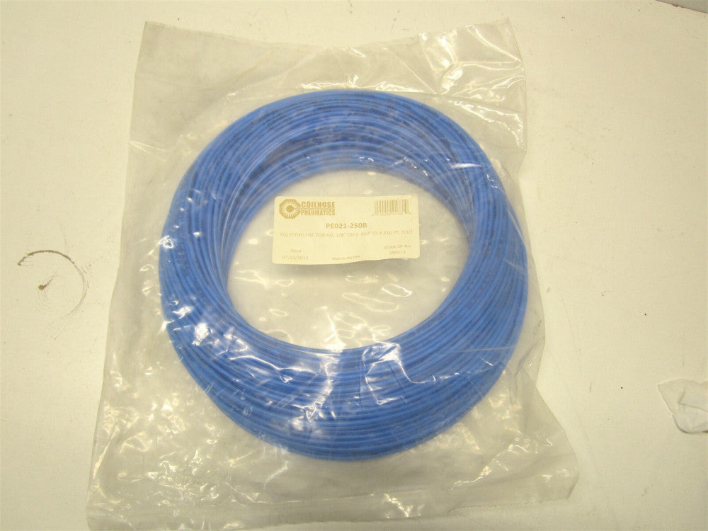 Coilhose Pneumatics (PE021-250B) 1/8" x 250' Blue Polyethylene Tubing