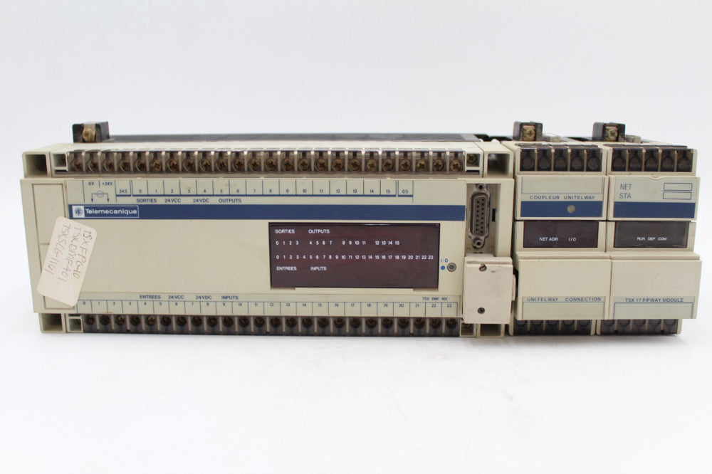 Telemecanique TSXFPG10 TSXDMF401 TSXSCG1161 Controller + I/O Cards