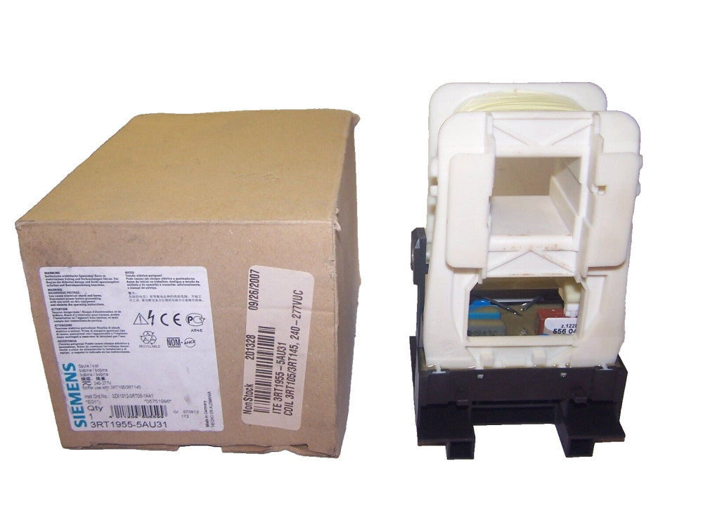 NEW SIEMENS REPLACEMENT CONTACTOR COIL 240/277 VAC  3RT1955-5AU31