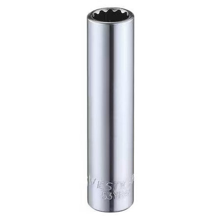 Westward 53Yr46 Westward 1/4 In Drive, 5/16" Triple Square Sae, Socket, 12