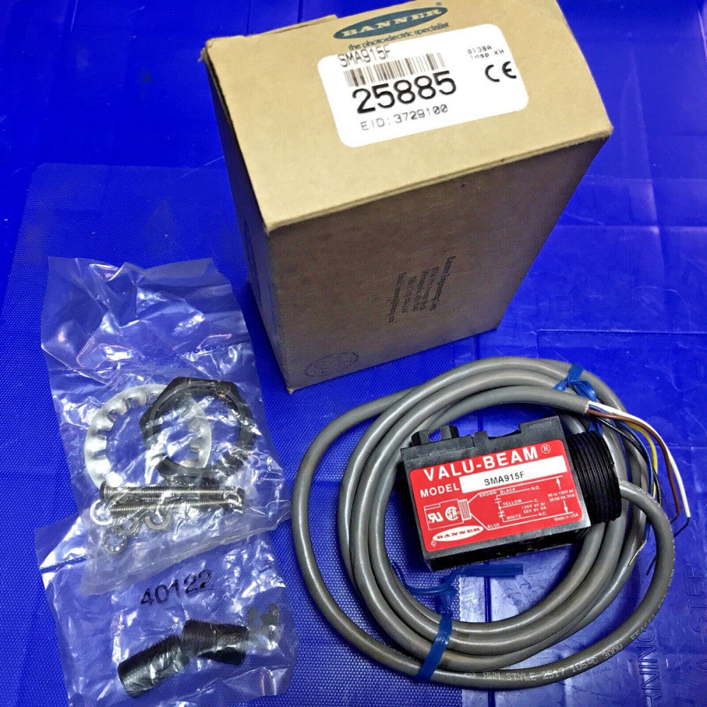 Banner SMA915F Valu-Beam Glass Fiber Optic Sensor (25885)