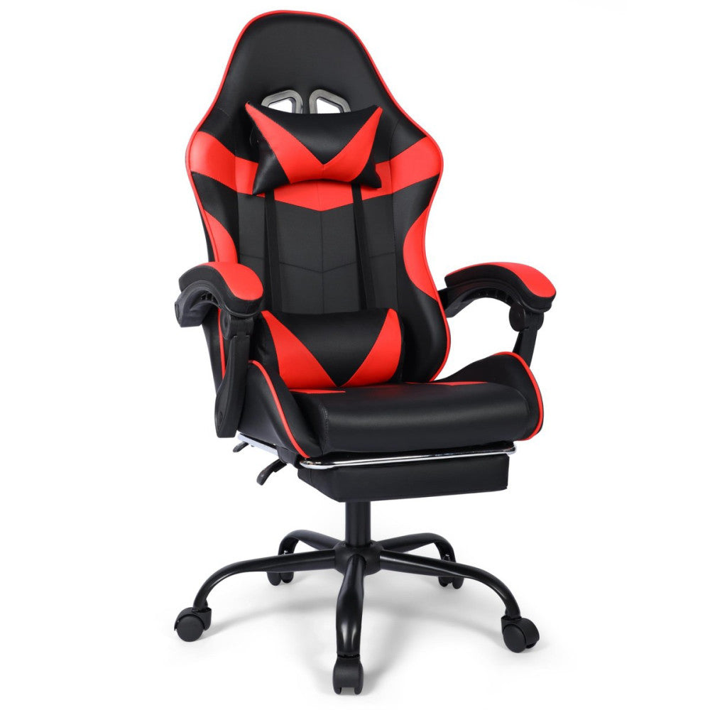 Gaming Chair, Ergonomic Computer Office Chair with Footrest and Lumbar Suppor...