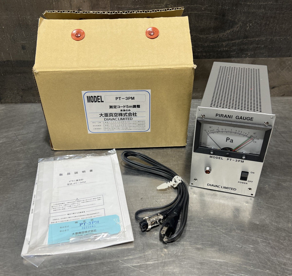 DIAVAC PT-3PM, 3350/P-3 PIRANI GAUGE. NOS Surplus