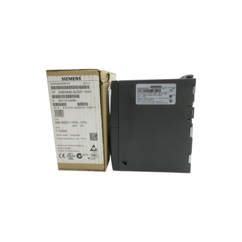 SIEMENS 6SE6440-2UD21-1AA1 380-480V 4.9A NSMP