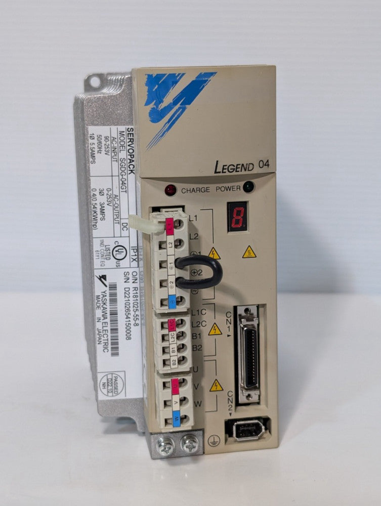 Yaskawa Electric SGDG-04GT Servo Drive Torque Amplifier, Legend 04, 253v