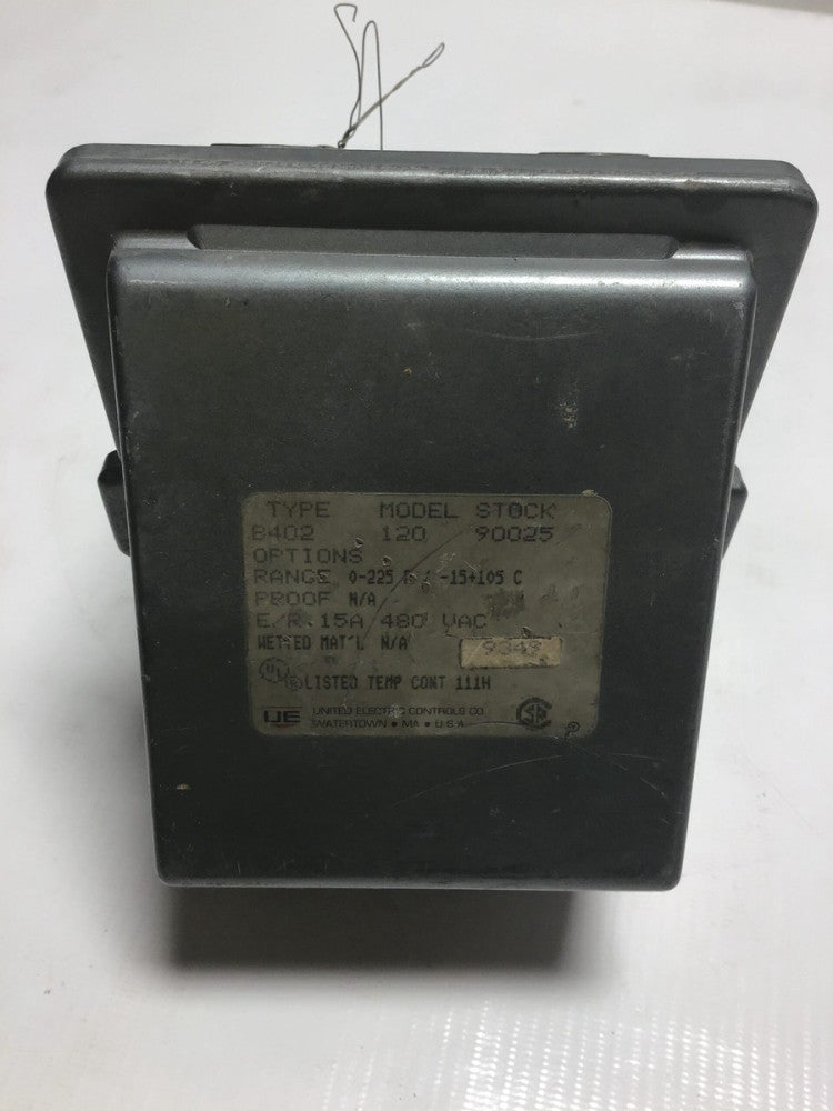 United Electric Control B402 120 90025 Temperature Control 480VAC