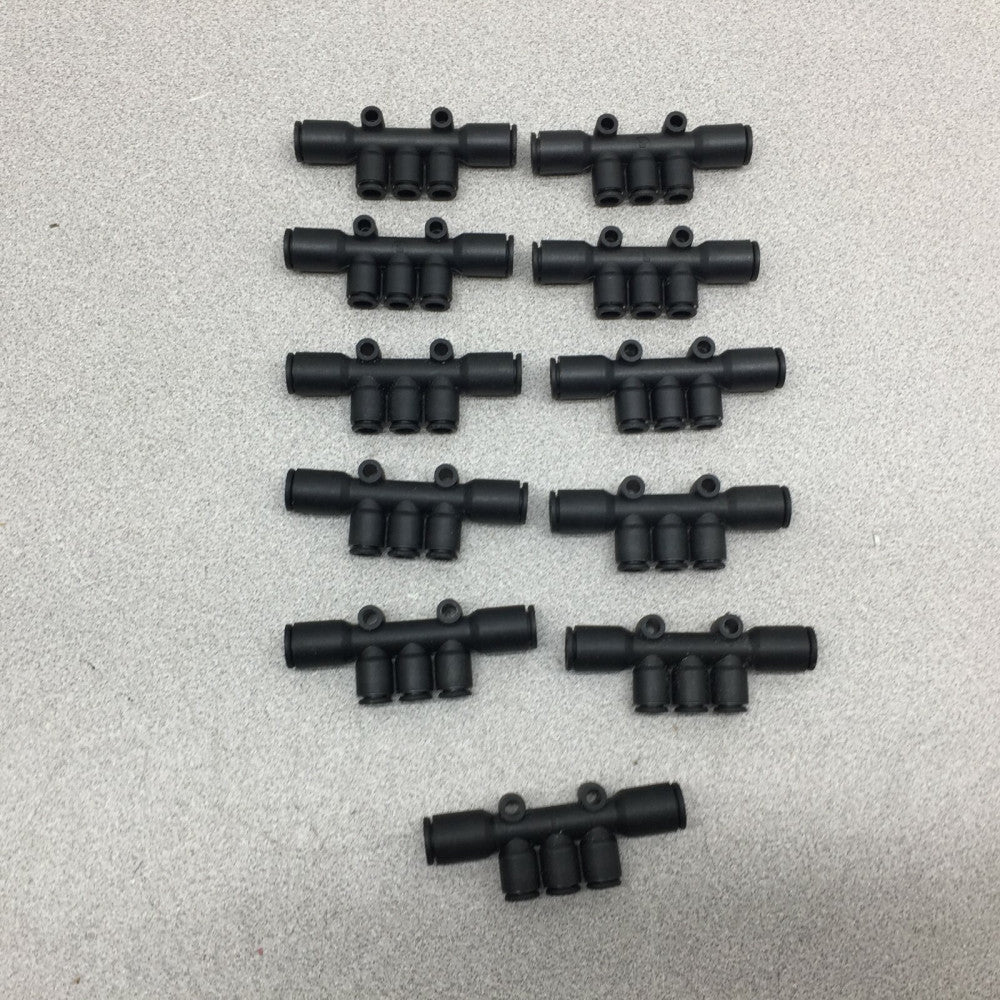NEW NO BOX (LOT OF 11) LEGRIS (5/16X5/16) X (M6 M6 M6) MANIFOLD 83342
