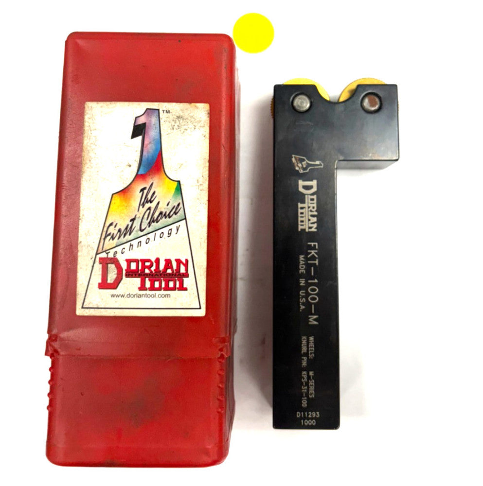 DORIAN KNURLING TOOL HOLDER FKT-100-M DUAL WHEEL 5/16" AND UP 1-1/8" HEAD WIDTH