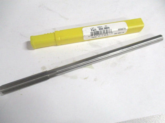 (433-0.3800) 0.38" x 1-3/4" x 7" OAL 6-Flute Straight Shank HSS Chucking Reamer 