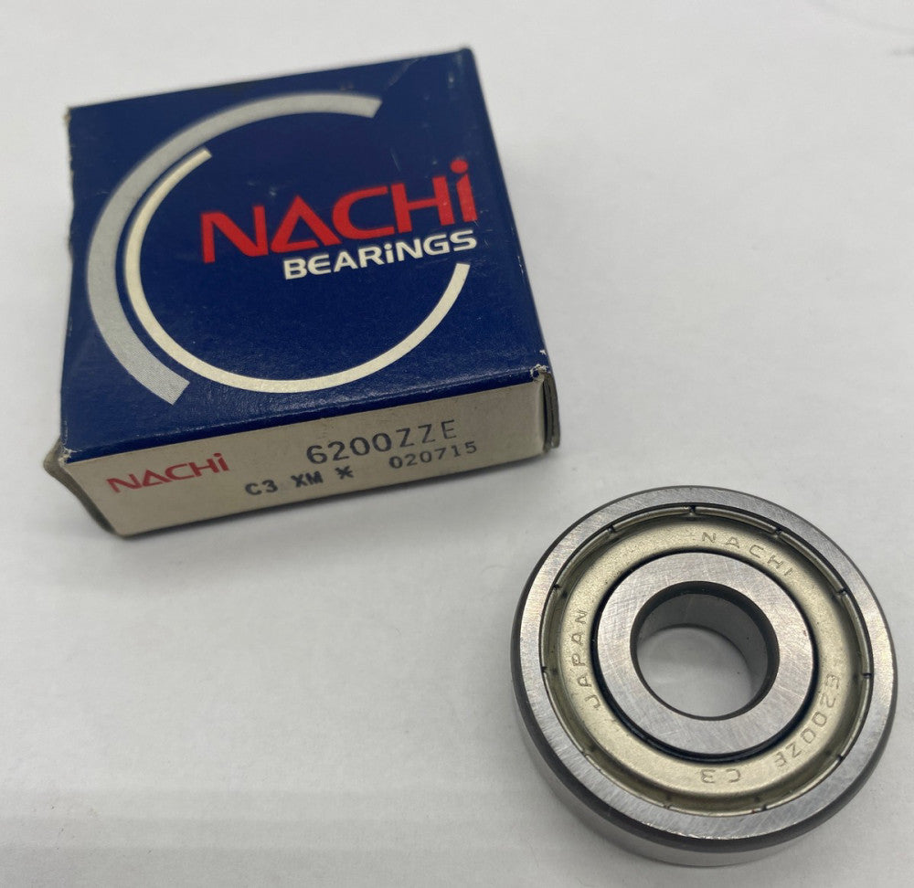 Nachi 6200ZZE Shielded Ball Bearing 10X30X9mm Wide 