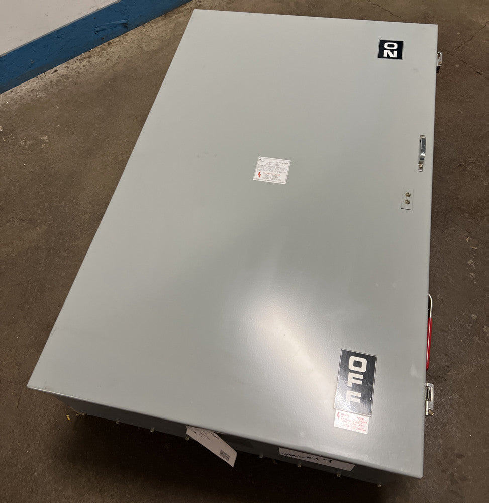 Nos Surplus GE TC36367 800 AMP 600 VOLT 3 PHASE N/FUSED INDOOR DISCONNECT
