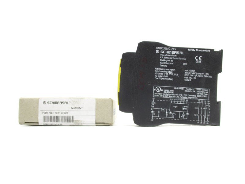 SCHMERSAL SRB031MC-24V-0.7S 101194226 24VAC/DC 6A 0.7S NSMP