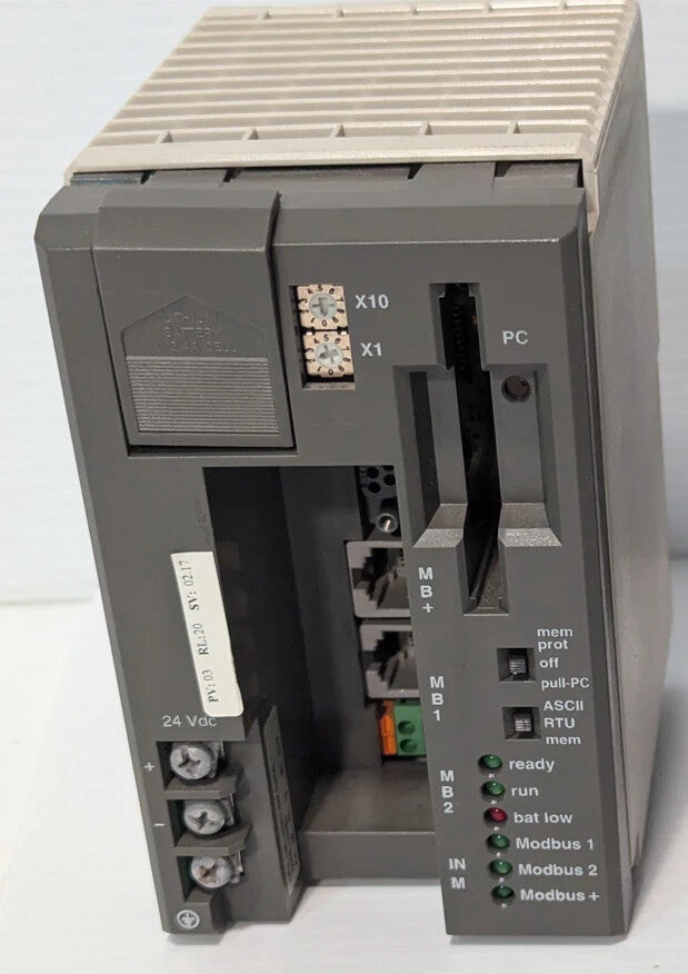 Schneider PC-E984-275 Modicon TSX Compact CPU, 512KB Ports, 2 MODBUS, 1 MODBUS+