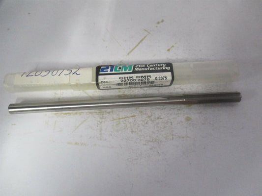 (433-0.3075) 0.3075 x 1-1/2" x 6" OAL Straight Shank HSS 6-Flute Chucking Reamer
