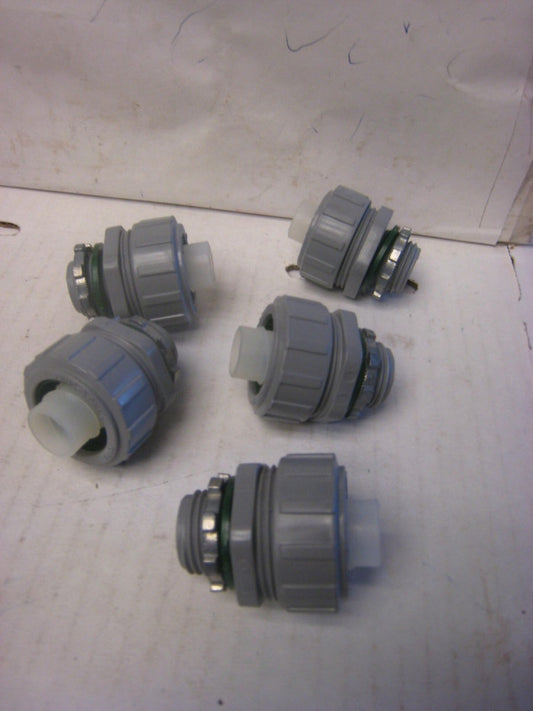 5-- FNMC-B-UNICON-LIQUID TIGHT CONDUIT CONNECTOR-STRAIGHT 1/2"-FREE SHIP*