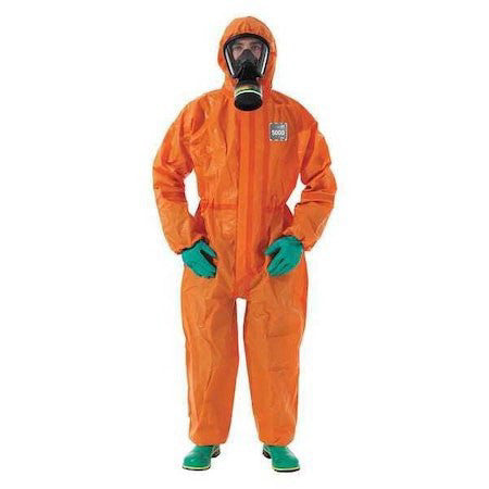 Ansell Or50-T-92-111-07 Chemical Resistant Coverall, Hooded, 3Xl, Non-Woven