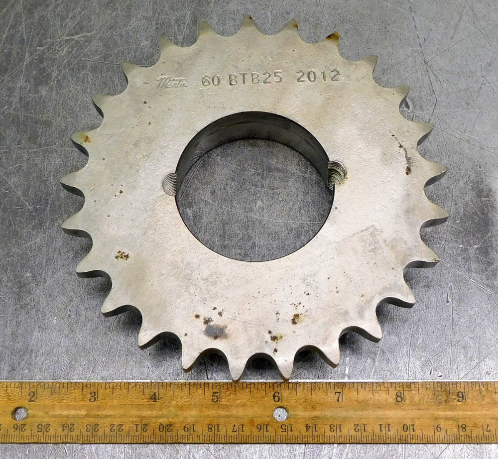 Martin 60BTB25 Roller Chain Sprocket #60 25 Teeth 2-5/8" Bore
