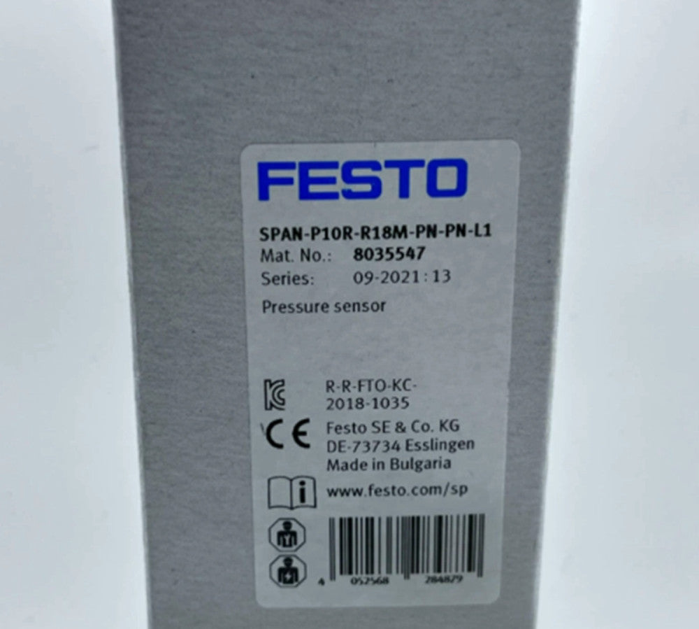 One Brand New FESTO SPAN-P10R-R18M-PN-PN-L1 8035547 Pressure Sensor