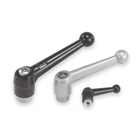 Kipp K0117.4A41 Adjustable Handle, Size: 4 3/8-16 Zinc, Black Satin, Comp: