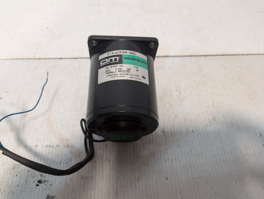 Oriental Motor 5IK40RGN-AUL Speed Control Motor+Returns