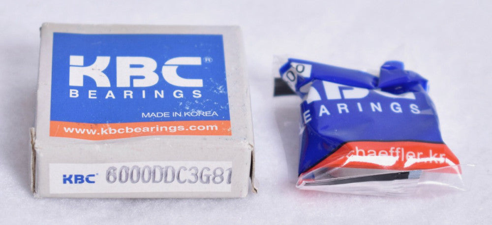 KBC Double Rubber Sealed Ball Bearing  6000DD  Factory Sealed